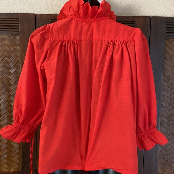 STAR OF INDIA - Vintage Red Pirate Shirt Small - Picture 8 of 12